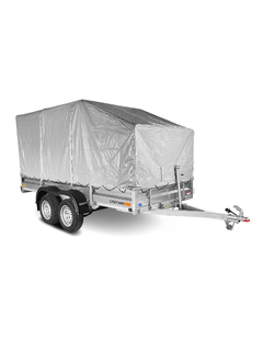 Прицеп «Спутник PRO» (3440x1440x330) оцинкованная рама, двухосный, с силовым подрамником, LED оптика