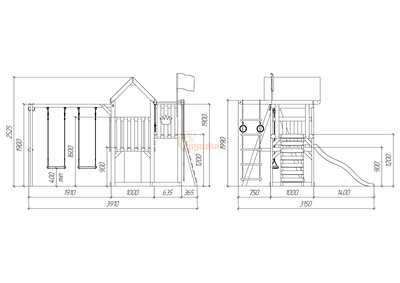 Детская площадка Савушка TooSun 3