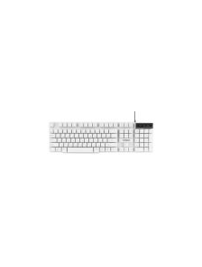 Клавиатура Гарнизон GK-200 белая, USB, механизированные кнопки