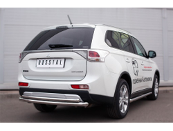 Защита заднего бампера d63 (дуга) d42 (дуга) MITSUBISHI OUTLANDER 2014-2015