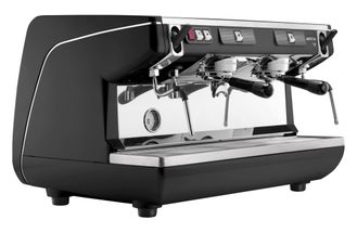 Кофемашина Nuova Simonelli Appia Life 2Gr S black высокие группы, экономайзер, полуавтомат, черная