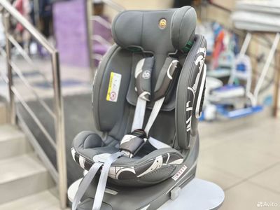 Автокресло Luxmom S360 (Isofix, 0-36 кг, 0-12 лет, с подогревом) Серый