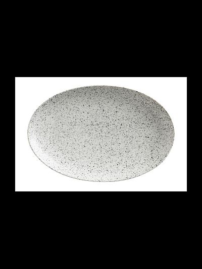 Тарелка овальная Икра пепел, 25х16 см