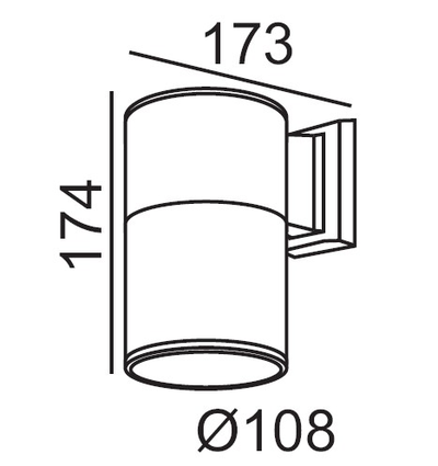 Архитектурный светильник  серии TUBE 78002 (Е27)