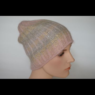 Персиковая шапка с украшениями Vizio Италия 6916 CY