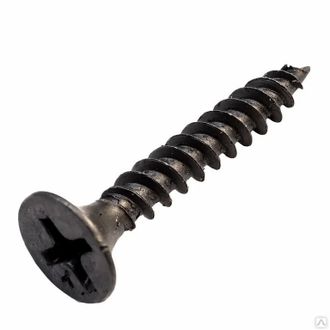 Саморез универсальный чёрный с частой резьбой 3,5*25мм, упаковка 100шт