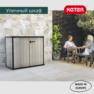 Ящик-шкаф Патио 1000 л серый