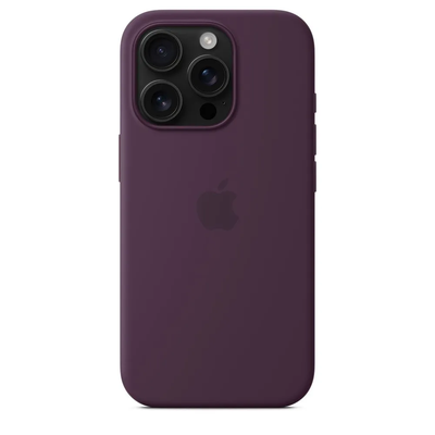 Чехол Silicone Case с MagSafe iPhone 16 Pro Max (Plum)