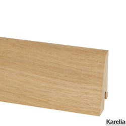 Плинтус напольный Дуб без покрытия (под тонировку) шпон купить в интернет-магазине karelia-floor.ru