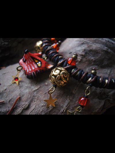 "Шатёр Царевны Лисички", яркий браслет в стиле фэнтези