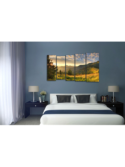 Модульная картина "Солнечные склоны"