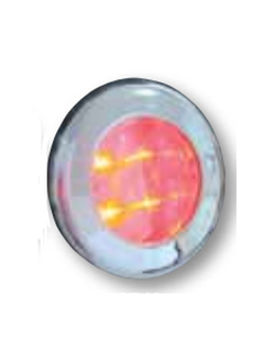 Светильник с красными светодиодами Lalizas 30742 12В 35мА из хромированного поликарбоната