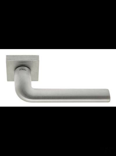 Дверная ручка на квадратном основании Fratelli Cattini "LINEA" 8-CS матовый хром