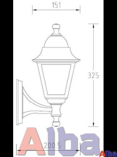 Quadro S 79901 Gb Парковый светильник