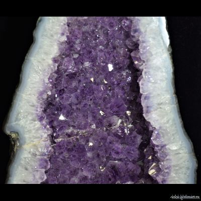 Аметист (разн. кварца), жеода в агате. 185*140*395мм (ААА)