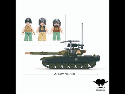 Конструктор SLUBAN M38-B1257 российский основной боевой танк