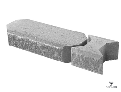 Камень для подпорной стенки (верхний) Lakka Lohkokansikivi серый