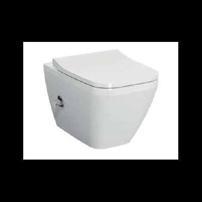 Подвесной унитаз Vitra Integra Square, 54 см, безободковый, с функцией биде и встроенным смесителем, 7082B003-7209