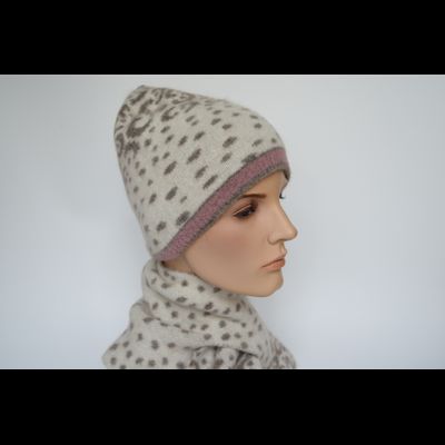 Пятнистая белая с розовым шапка Vizio Италия ZS 8077 CY