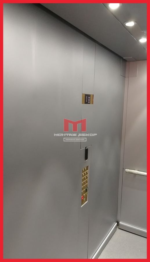 Защитная обшивка лифта полистиролом