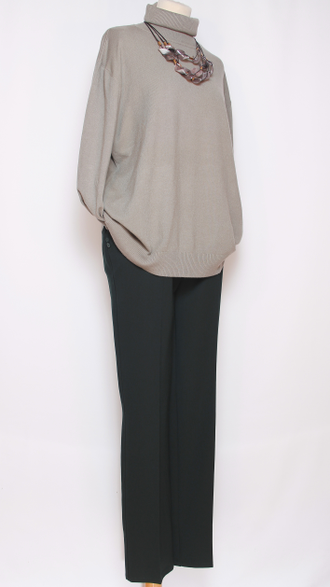 Брюки "Прямые" трикотажные малахит р.48,58