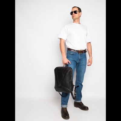 Кожаный рюкзак Lanciano Premium black (арт. 3066-51)