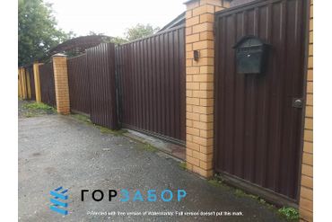 Забор из профнастила от завода