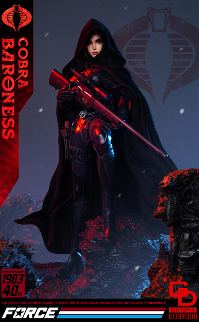 Баронесса  (G.I.Joe Series)  - Коллекционная ФИГУРКА 1/6 scale Cobrа Baroness (GD97009) - GDTOYS