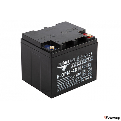Аккумуляторная батарея RuTrike 6-GFM-40 (12V43A/H C20)