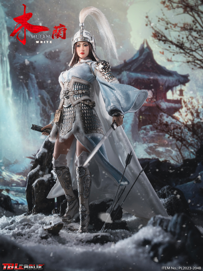 Китайская воительница Мулан (в белом) - КОЛЛЕКЦИОННАЯ ФИГУРКА 1/6 MULAN - White (PL2023-204B) - TBLeague