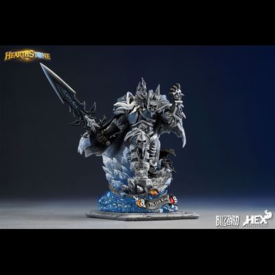 Король-Лич (серия Warcraft, HearthStone) - КОЛЛЕКЦИОННАЯ СТАТУЯ 1/10 The Lich King (HEXHS002) - HEX Collectibles x Blizzard