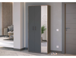 Компактная прихожая Домино mini Дуб Крафт Табачный/Графит