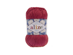 Пряжа Miss Alize 100% мерсеризованный хлопок. 50 г, 280 м. Коралл