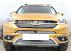 Защита радиатора для Chery Tiggo 7 2016- chrome верх