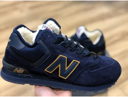 Кроссовки New Balance 574 Blue зимние