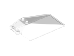 Windscreen 8 x 4 x 2 with 2 Studs and Bar Handle, Trans-Clear (21849 / 6122129 / 6245514)
