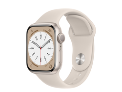 Apple Watch Series 8 41mm Starlight Aluminium Case Starlight Sport Band M/L