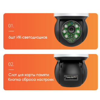 Орбита OT-VNI50 Видеокамера IP 4G (2560*1440, 4Mpix, 3,6мм, пластик)