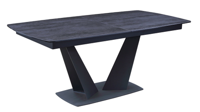 Стол ACUTO 180 TL-59 BLAZE DARK Базальт, испанская керамика/ черный каркас М-City