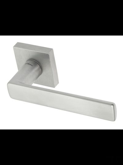 Дверная ручка на квадратном основании Fratelli Cattini &quot;ELLE&quot; 8-CS матовый хром