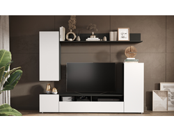 Гостиная НЕО Антрацит/Белый жемчуг