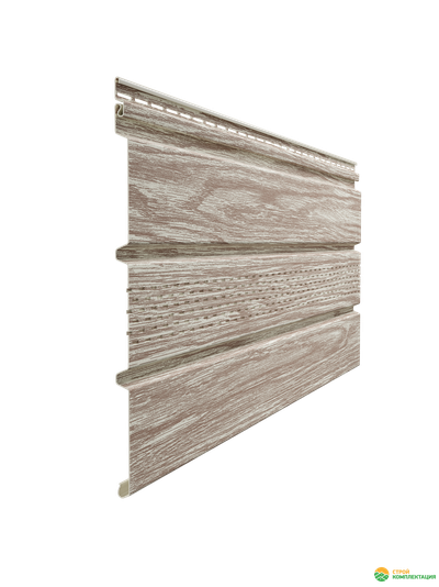 Софит ПВХ Docke LUX T4 с центральной перфорацией орех 3000х305 мм