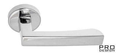 Дверная ручка на круглом основании Fratelli Cattini "HAMMER" 7-CR полированный хром