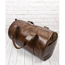 Кожаная дорожная сумка Faenza Premium brown (арт. 
4033-02)