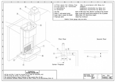 Дровяной камин BOLEY 74 стальной