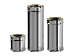 Труба-сэндвич D115/215 мм. Aisi 321 0.5 мм. L=1000