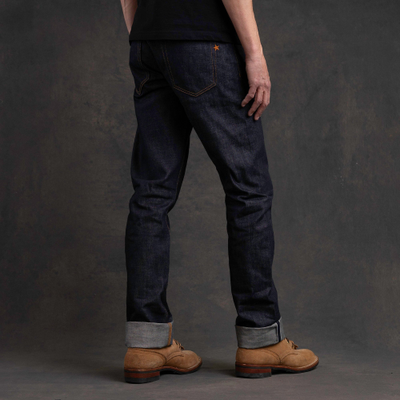 Джинсы =Brave Star= True Straight 14oz Hardline Japan Selvage Denim