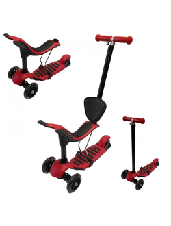 Самокат Scooter 0332-4S Genius 5в1 красный