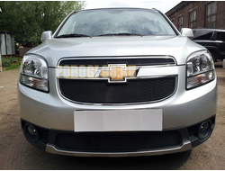 Защита радиатора Chevrolet Orlando black верх