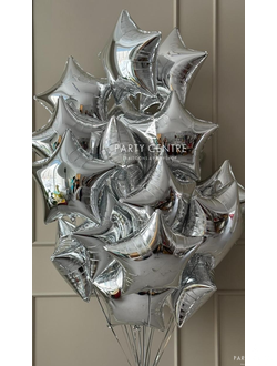 большая связка из звезд серебро